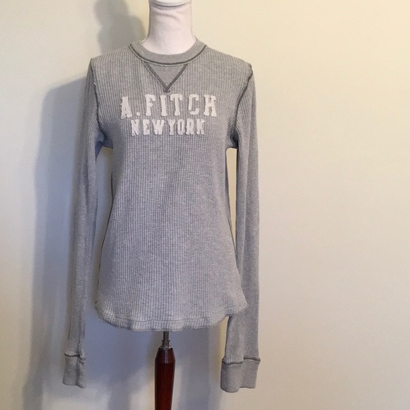 Abercrombie & Fitch Tops - Abercrombie & Fitch Long Sleeve Gray Thermal Top S